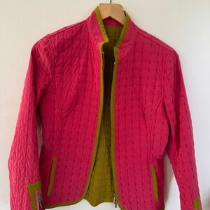 Etro Milano Pink Quilted Jacket Women's Size 42